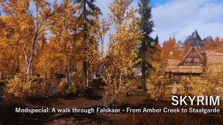 Skyrim: Falskaar Mod Special | Over 1h relaxing walking in Falskaar!