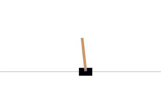 Inverted pendulum with random agent