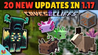 EVERYTHING NEW IN MINECRAFT 1.17 CAVE UPDATE - Highlights (Warden, Axolotl, Glow Squid, Goat & more)
