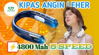 Review Jujur Kelebihan dan Kekurangan Kipas Angin Leher Portabel 4500 mAh  Neck Fan Model:  N25 ?