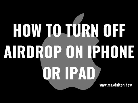 How to Turn Off AirDrop on iPhone or iPad