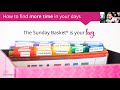 how does the sunday basket work organize 365 lisa woodruff