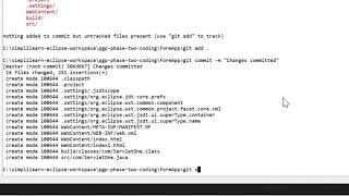 How to upload project in GitHub using eclipse terminal?