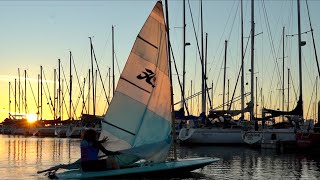 Sunset Solo Sail — Sarah Scott — Adventures of a Black Woman Sailor