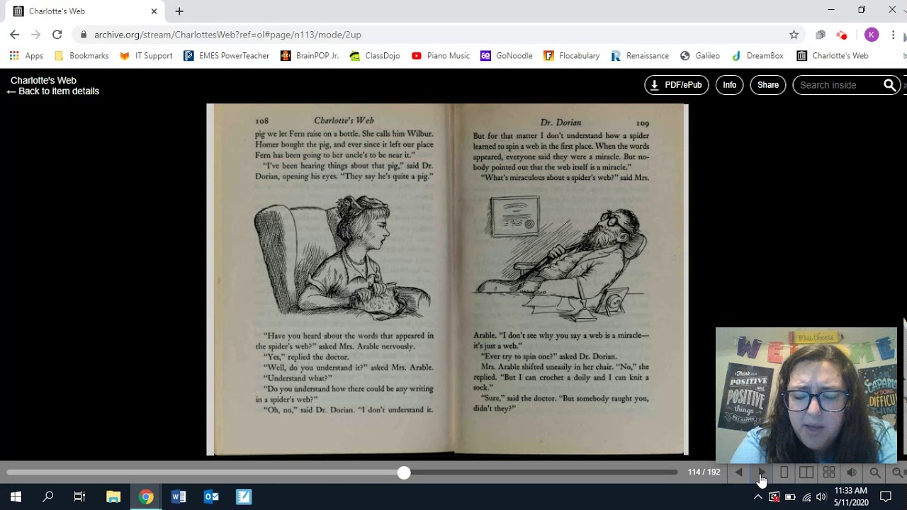 Charlotte S Web Chapter 14 Youtube