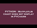 PYTHON : Matplotlib chart does not display in PyCharm