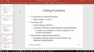 Web Programming 1 - Chapter 2 Lecture JavaScript text - Fall 2016