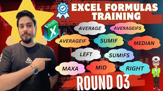 Excel Formula Mastery Day 20: Unlocking AVERAGE, MAXA, MIN, SUMIF, LEFT, MID, RIGHT & More!