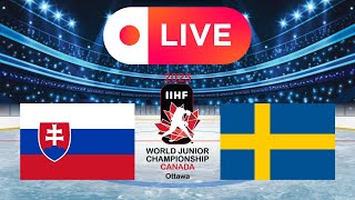 Slovensko u20 vs Svedsko u20  I LIVE I Mistrovství světa v hokeji do 20 let