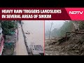 Sikkim Rain News | Heavy Rain Triggers Multiple Landslides In Sikkim, IMD Issues Red Alert