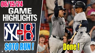 New York Yankees vs Boston Red Sox [Highlights TODAY] June 15, 2024 | Night Showdown !