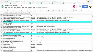 HTTPS Site Migration/Transfer Checklist