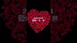 白色情人節快樂！願有情人終成眷屬！愛妳愛一生一世｜2021314