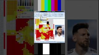 Kreatif Parah - Gambar Mosaik Wajah Lionel Messi Dengan Microsoft Excel