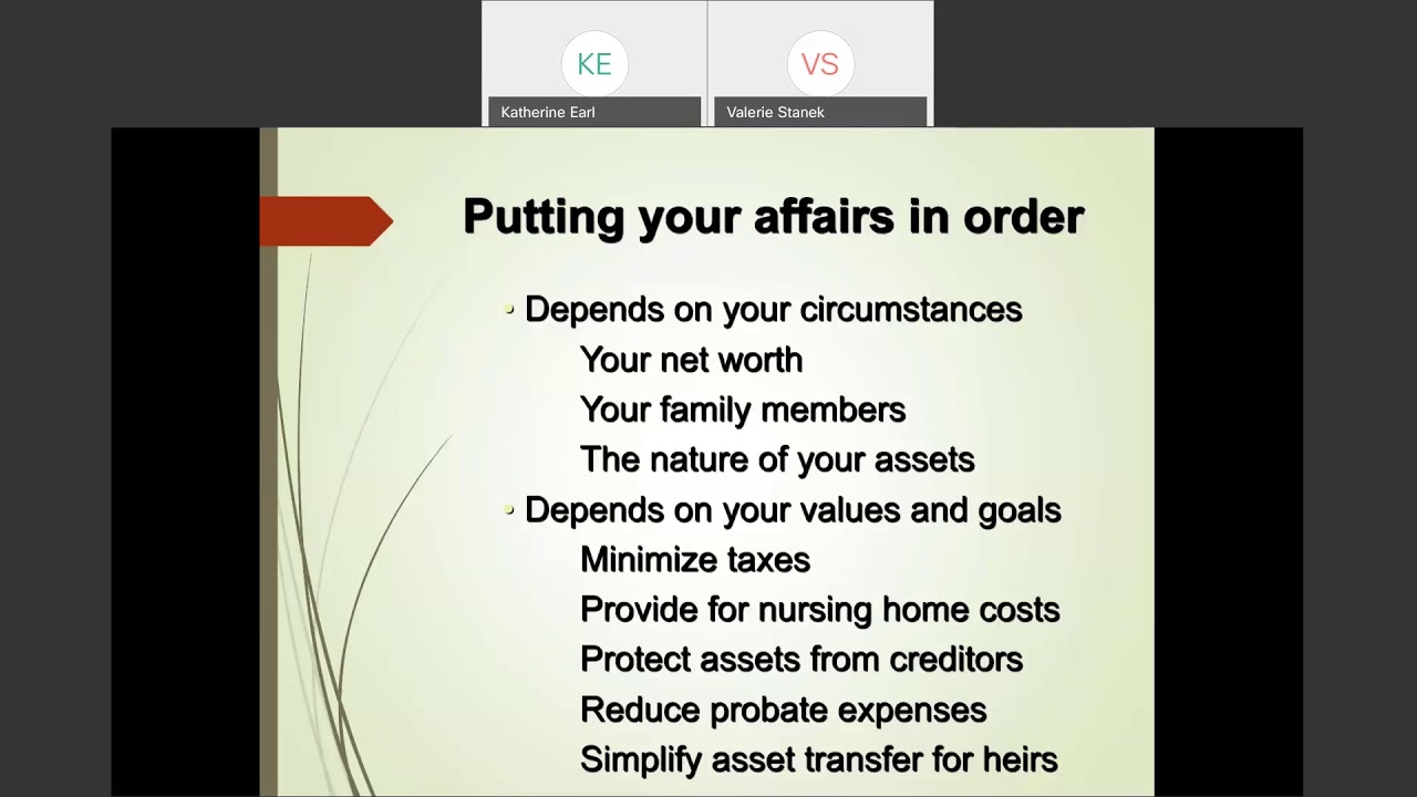 Putting Your Affairs In Order - University Express - YouTube