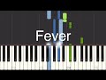 Dualipa Angèle - Fever - Medium piano tutorial