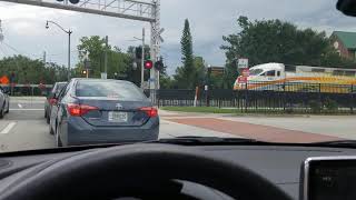 Northbound SunRail. Kissimmee Amtrak Station. Neptune road. August 13th, 2019.