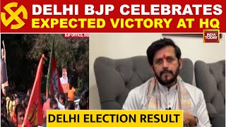 Delhi Results News: Delhi BJP Celebrates Expected Victory At Delhi HQ |  AAP Vs BJP | India Today