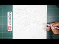 anime drawing how to draw doma upper moon 2 demon slayer kimetsu no yaiba