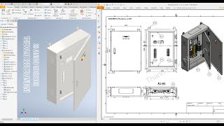 Autodesk Inventor 2021 Tutorial E15 - Electrical cabinet #3