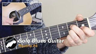 Solo Blues Guitar Lesson - Common Chords, Licks and Turnarounds - Routine #4