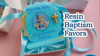 DIY Resin Baptism Favors | Personalized Souvenir Ideas | Resin Art Tutorial