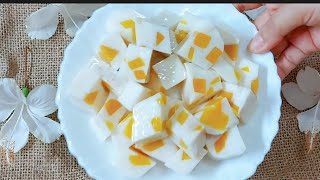 #thạchxoài CÁCH LÀM THẠCH XOÀI SỮA TƯƠI MÁT LẠNH -  SIU NGON CỰC DỄ LÀM - HOW TO MADE MANGO JELLY