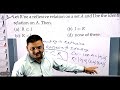 important questions on relation lecture 03 for nimcet cuet mhcet u0026 iit jee dr abhishek sir