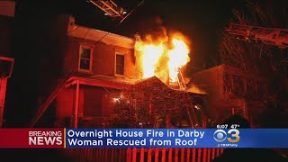 Woman Rescued From Overnight House Fire In Delaware County