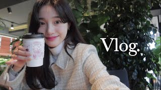 [Vlog] 강사 브이로그 | 시험 끝! | 뉴네일💅 | 클라이밍 | 가을옷 언박싱📦 | 그리고 숙취,,, | 에어팟 프로 | 멸치 쌀국수, 이조칼국수, 숲에숨다