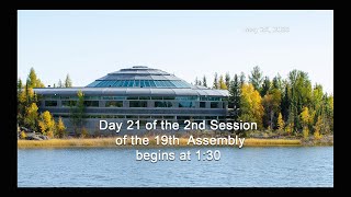 19TH ASSEMBLY 2nd SESSION, DAY 21