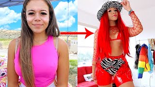 1 HOUR RAVE/FESTIVAL TRANSFORMATION! (GET READY WITH ME) | Krazyrayray