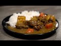 4k ข้าวแกงกระหรี่เนื้อตุ๋น japanese braised beef curry black kitchen