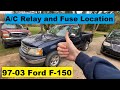 AC Relay and Fuse Location Ford F150 DIY 97 98 99 00 01 02 03 1997 1998 1999 2000 2001 2002 2003