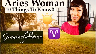 Aries Woman ♈️ 10 Things!!!