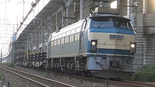 【4K】JR山陽本線　EF66-30号機牽引　8090レ貨物列車