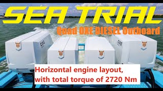 #seatrial #OXE #diesel #outboards #kepri #indonesia #boating #boatengines  #aerial  #boatlife #dji