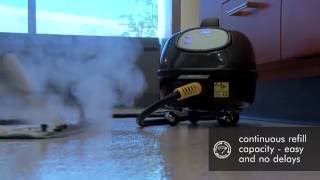 nora® pro steamer  |  Occupied Spaces, Cleaned With Steam |  nora® flooring