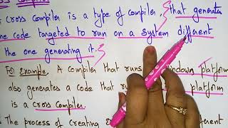 Cross Compiler | CD | Compiler Design | Lec-06 | Bhanu Priya
