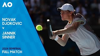 Novak Djokovic v Jannik Sinner Full Match | Australian Open 2024 Semifinal