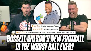 Pat McAfee Was Sent A Russell Wilson Football And... It Might Be The Worst Ball Ever?!