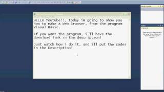 How To: Make a web browser using Visual Basic 2010