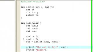 C Programming 101 - Simple user Functions