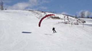 Speedriding with Snowboard