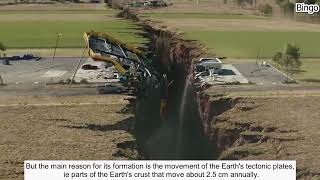 تصاویر تکان دهنده از نصف شدن قاره آفریقا     Shock: Giant crack will split Africa in two!