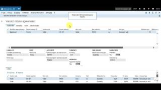Vendor Rebates in AX7