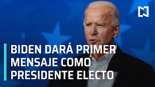 Joe Biden gana las elecciones en Estados Unidos | Primer mensaje de Joe Biden - Las Noticias