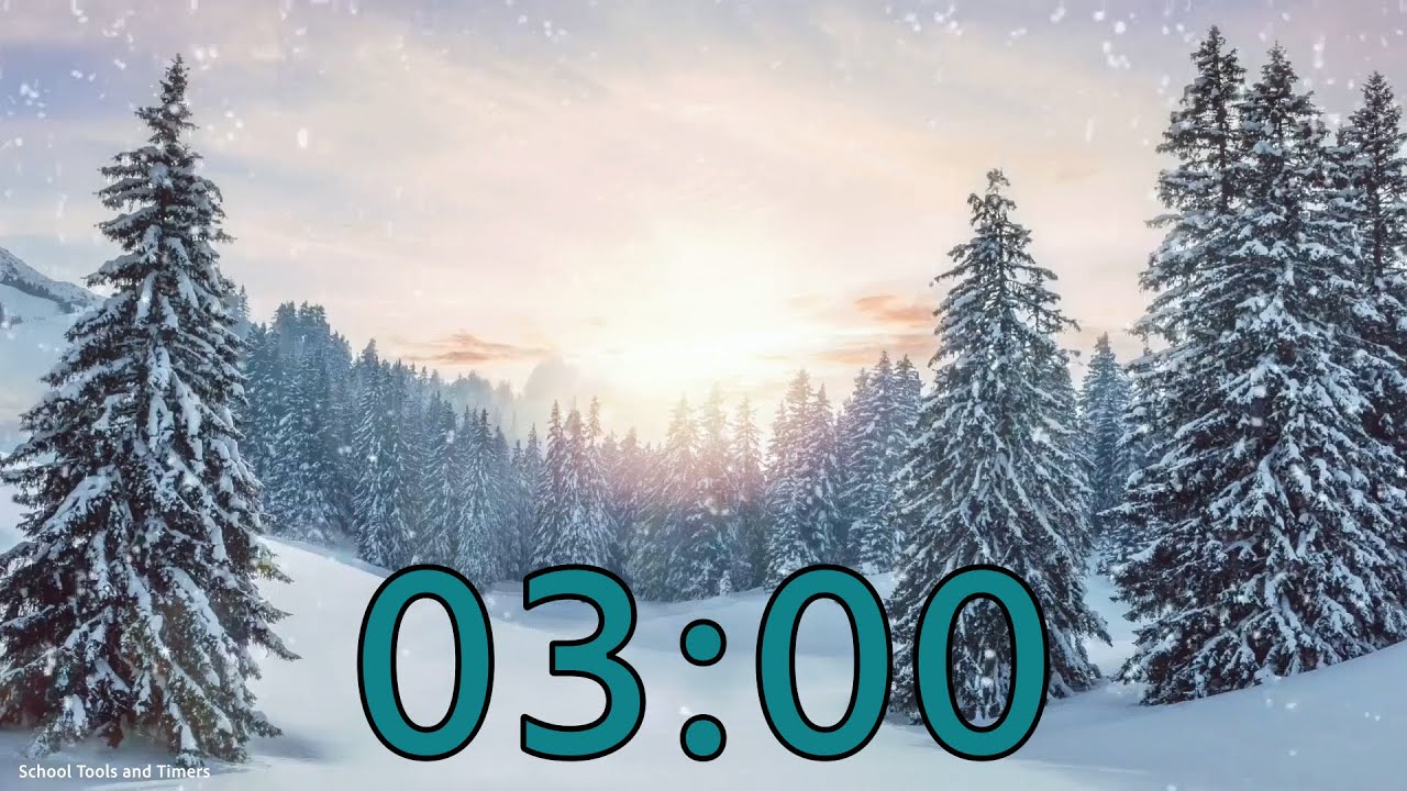 3 Minute Winter Timer With Music Youtube