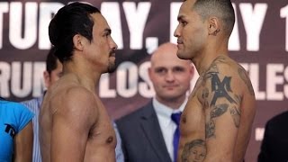 Marquez vs. Alvarado full weigh in and face off video