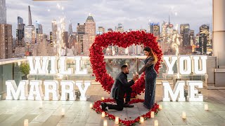 Sparkling Rooftop proposal in New York #proposal #proposalideas #nyc #vladleto #proposal007
